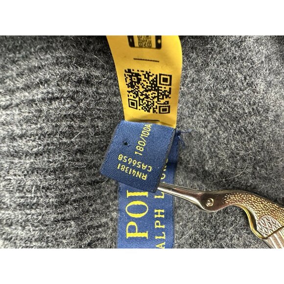 Polo Ralph Lauren Half-Zip Sweater Men's L Gray Wool Pullover Classic Fit‎ - Picture 4 of 12